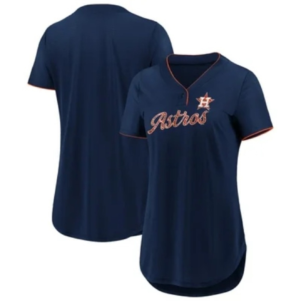 Gehuine merchandise Astros Button-Up Jersey